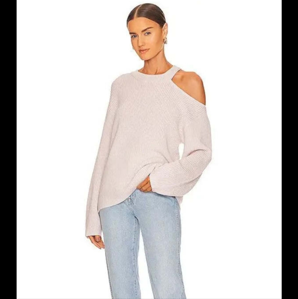 Velvet By Graham And Spencer Elise Shoulder Cut Out Sweater